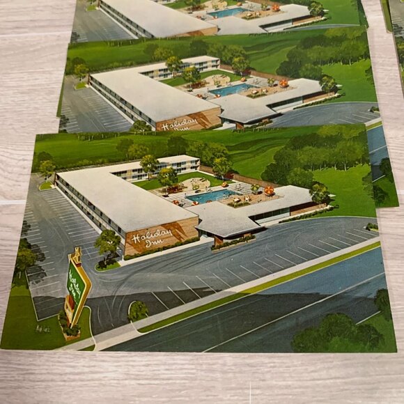 Vintage Holiday Inn Memphis/ Ohio Postcards Ephemera Lot Of 10 - Picture 3 of 8